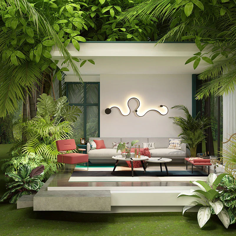 Applique murale / Plafonnier à LED design abstrait - Image 12