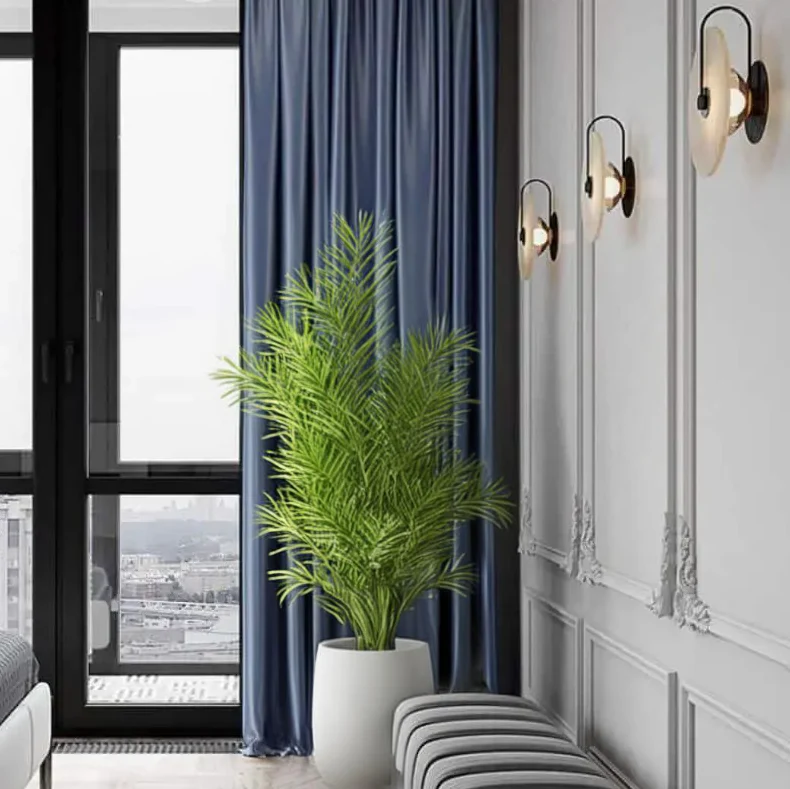 Applique murale en marbre blanc naturel et métal noir ou doré - Image 7