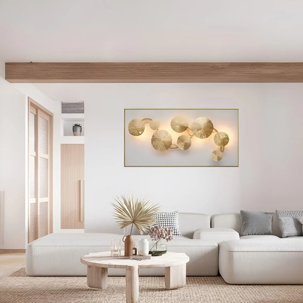 Applique murale cuivre doré - Fleur de lotus - Image 11