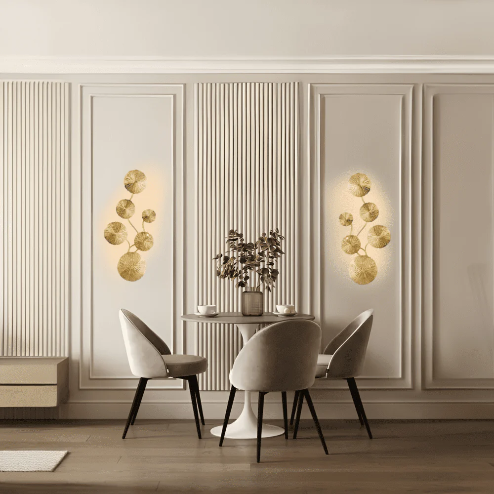 Applique murale cuivre doré - Fleur de lotus - Image 5