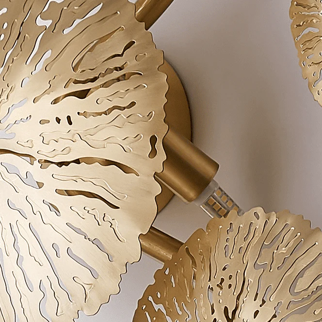 Applique murale cuivre doré - Fleur de lotus - Image 6