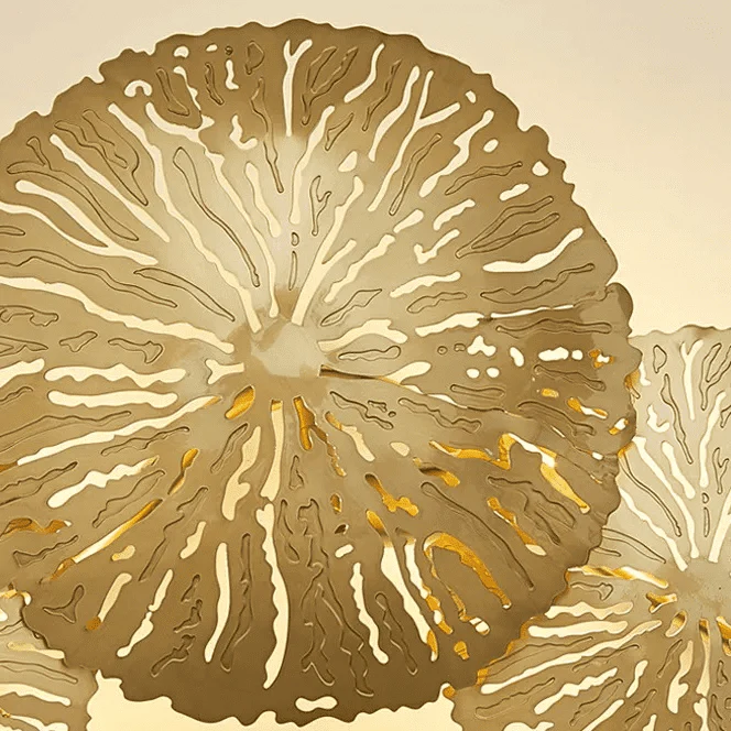 Applique murale cuivre doré - Fleur de lotus - Image 8