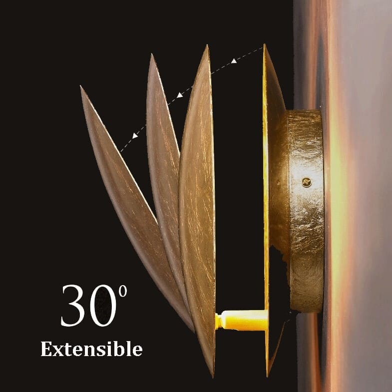 Applique murale LED | Eclipse dorée - Image 6