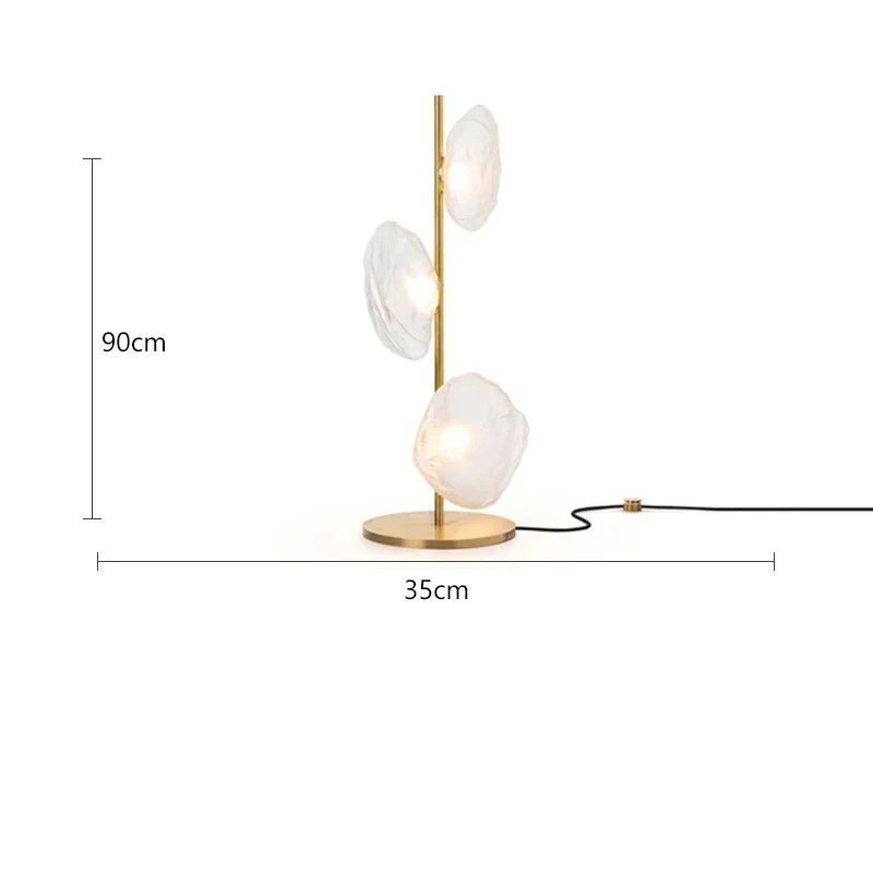 Lampadaire au design abstrait et verre fumé - Image 9