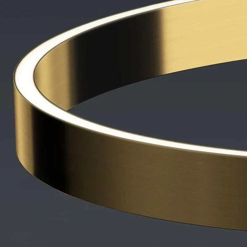 Lampadaire autoporté anneau moderne - Image 7