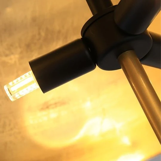 Lampadaire style champignon doré - Image 7