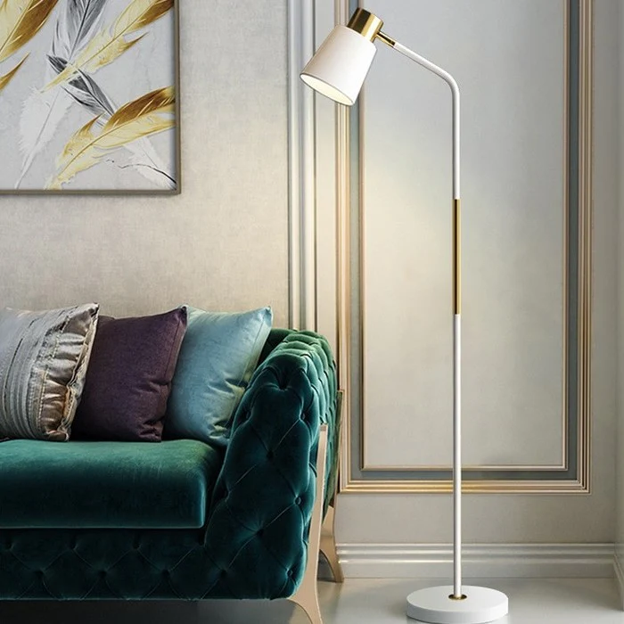 Lampadaire sur pied à tête rotative, design moderne - Image 3