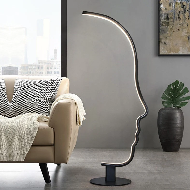Lampadaire visage design moderne - Image 3