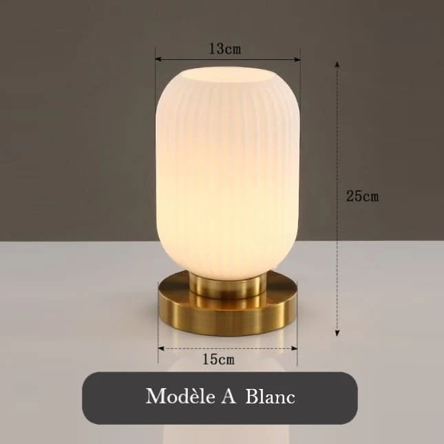 Lampe de chevet en verre teinté - Image 10