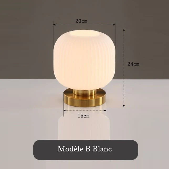 Lampe de chevet en verre teinté - Image 12