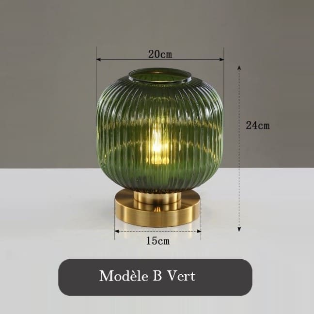 Lampe de chevet en verre teinté - Image 14