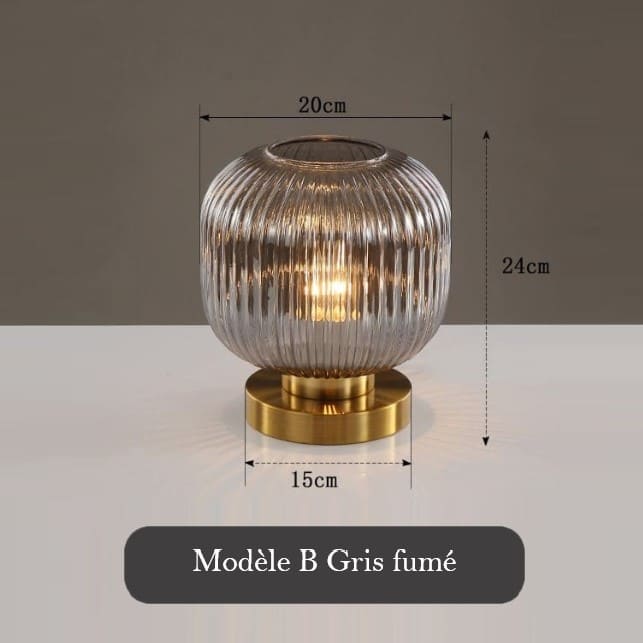 Lampe de chevet en verre teinté - Image 15