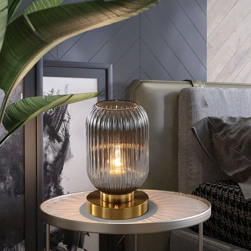 Lampe de chevet en verre teinté - Image 4