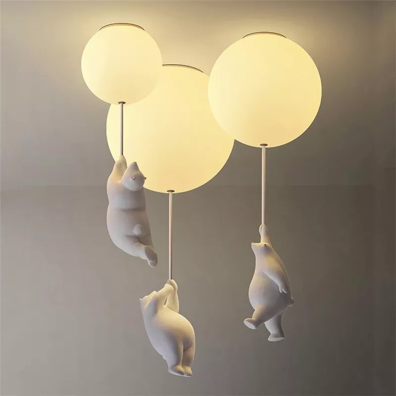 Lustre enfant ours polaire suspendu - Image 3