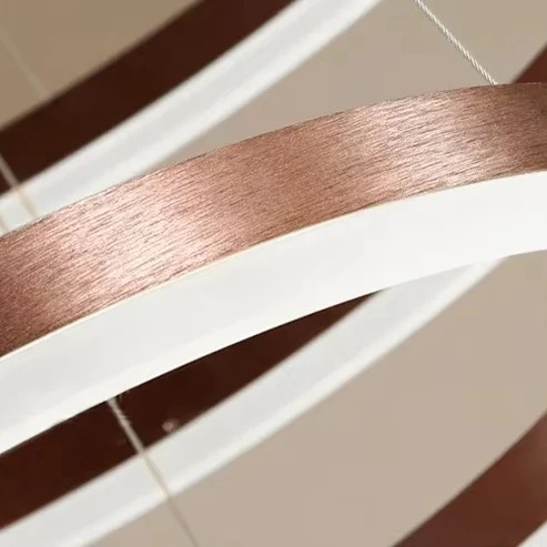 Lustre anneaux suspendus en Aluminium à LED - Image 8