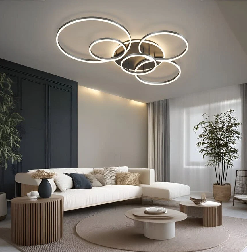 Plafonnier LED Dimmable  | Cercles design - Image 5