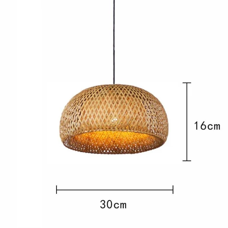 Plafonnier/ Suspension en bambou naturel au design minimaliste et moderne - Image 13