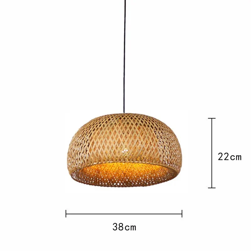 Plafonnier/ Suspension en bambou naturel au design minimaliste et moderne - Image 15