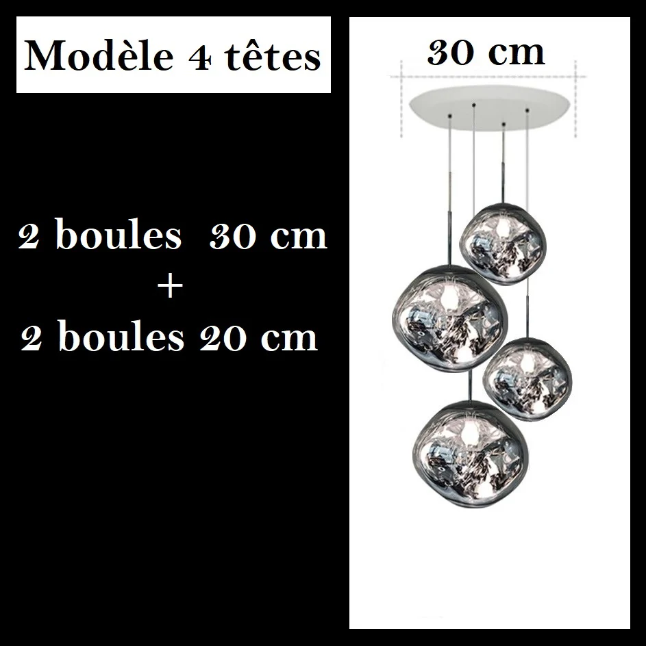 Suspension style verre soufflé | Boule de lave - Image 26