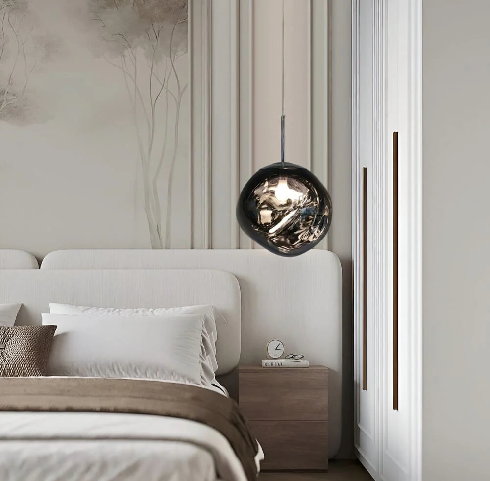 Suspension style verre soufflé | Boule de lave - Image 5