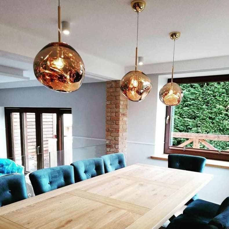 Suspension style verre soufflé | Boule de lave - Image 8