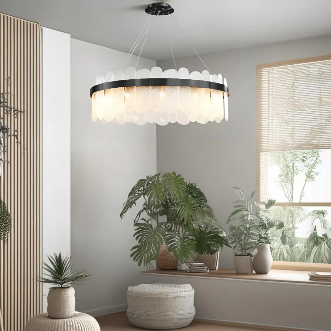 Suspension en verre | Couronne dorée - Image 10