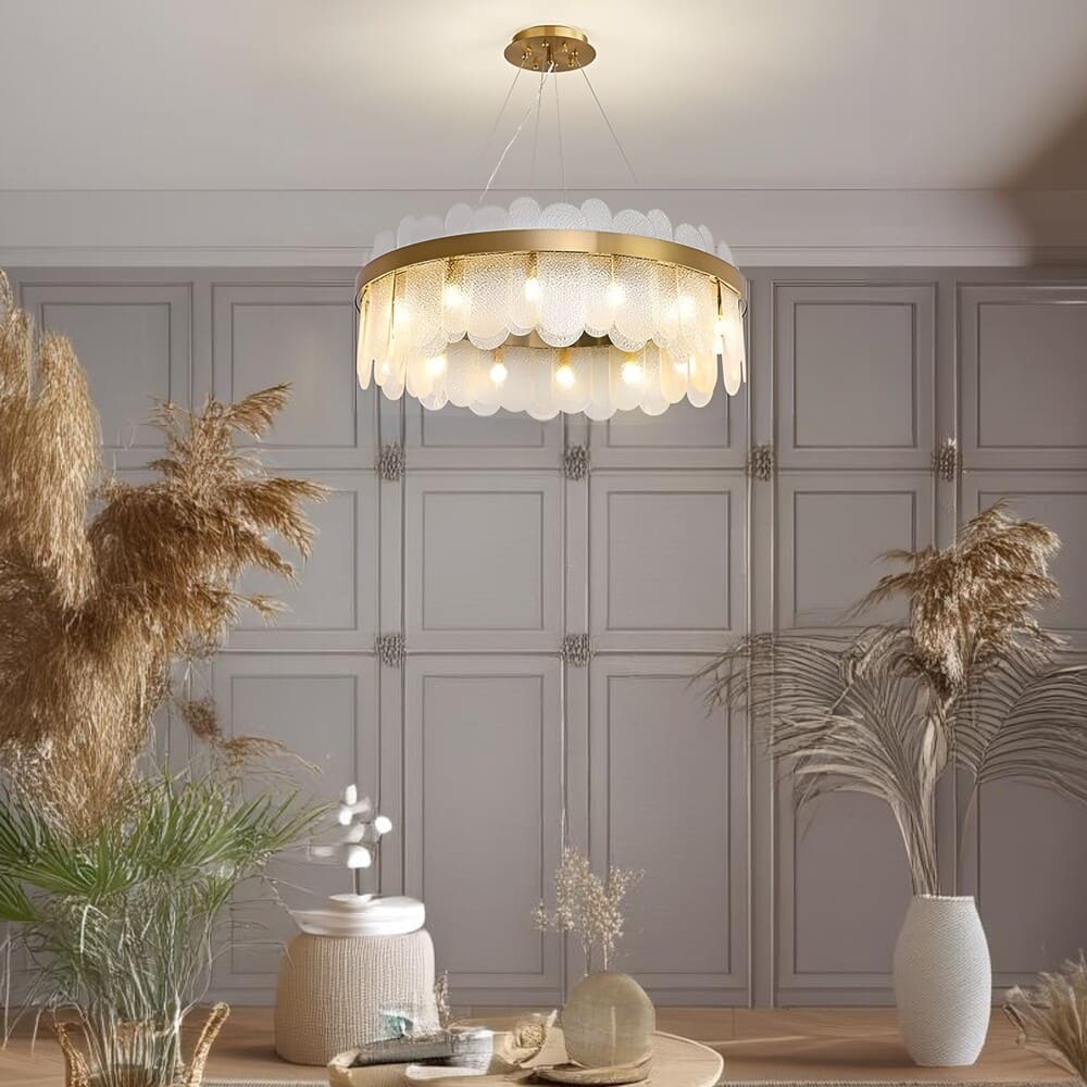 Suspension en verre | Couronne dorée - Image 3