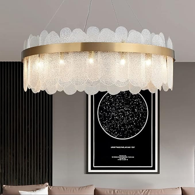 Suspension en verre | Couronne dorée - Image 4