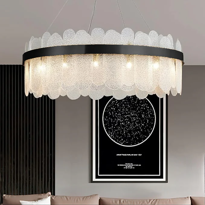 Suspension en verre | Couronne dorée - Image 5