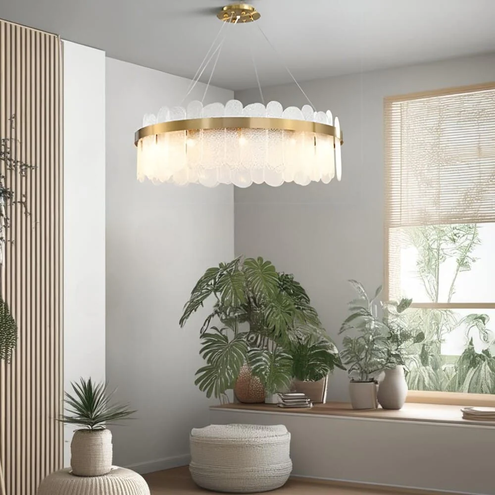 Suspension en verre | Couronne dorée - Image 7