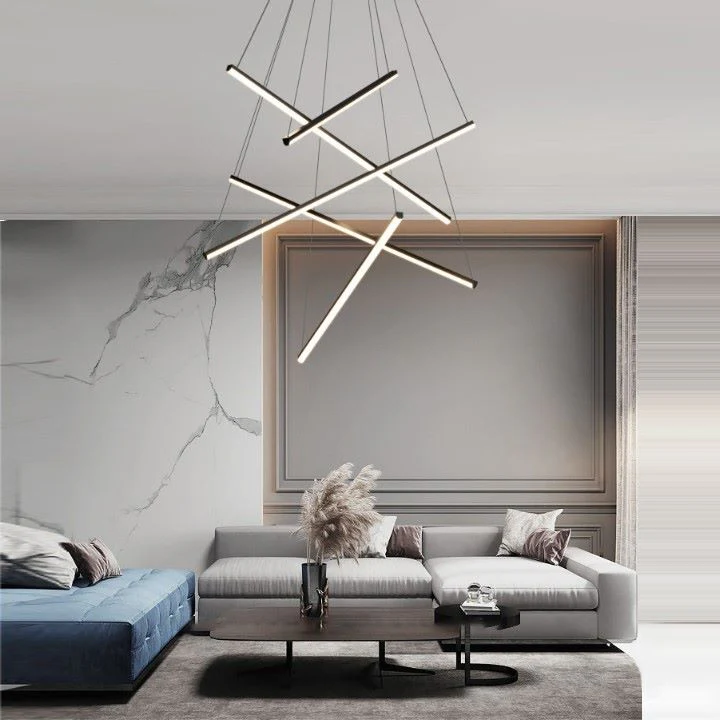 Lustre suspendu élégant, aux lignes croisées - Image 3