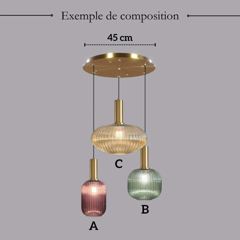 Suspension en verre | Vintage - Image 14