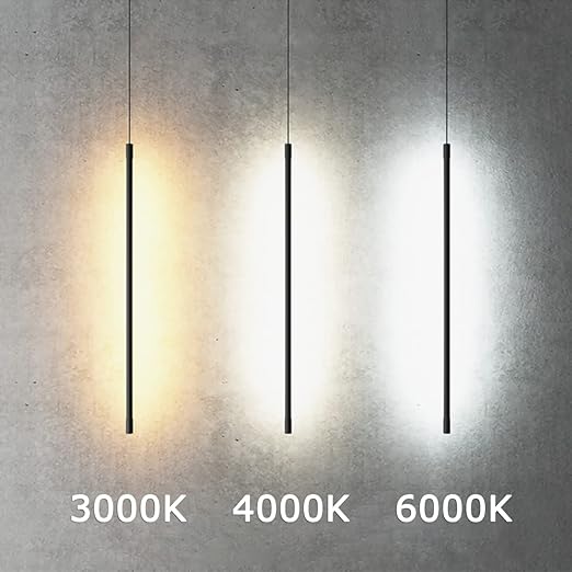 Suspension tube métal noir LED - Image 12