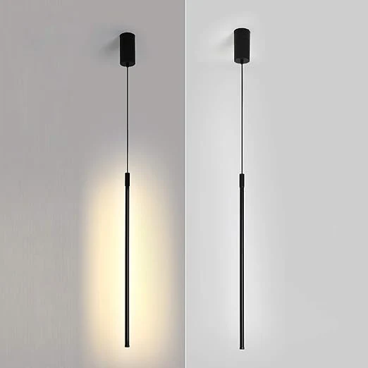 Suspension tube métal noir LED - Image 13