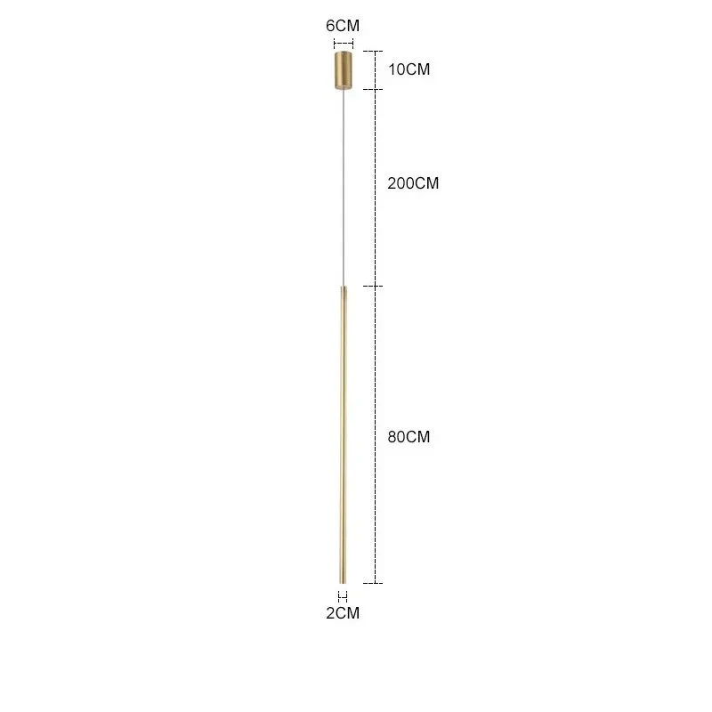 Suspension tube métal noir LED - Image 15