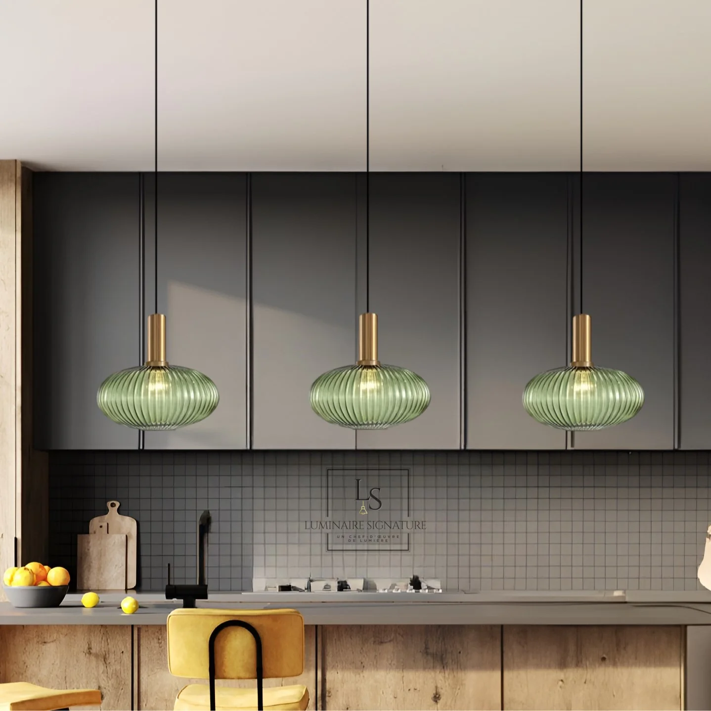 Suspension en verre | Vintage - Image 10