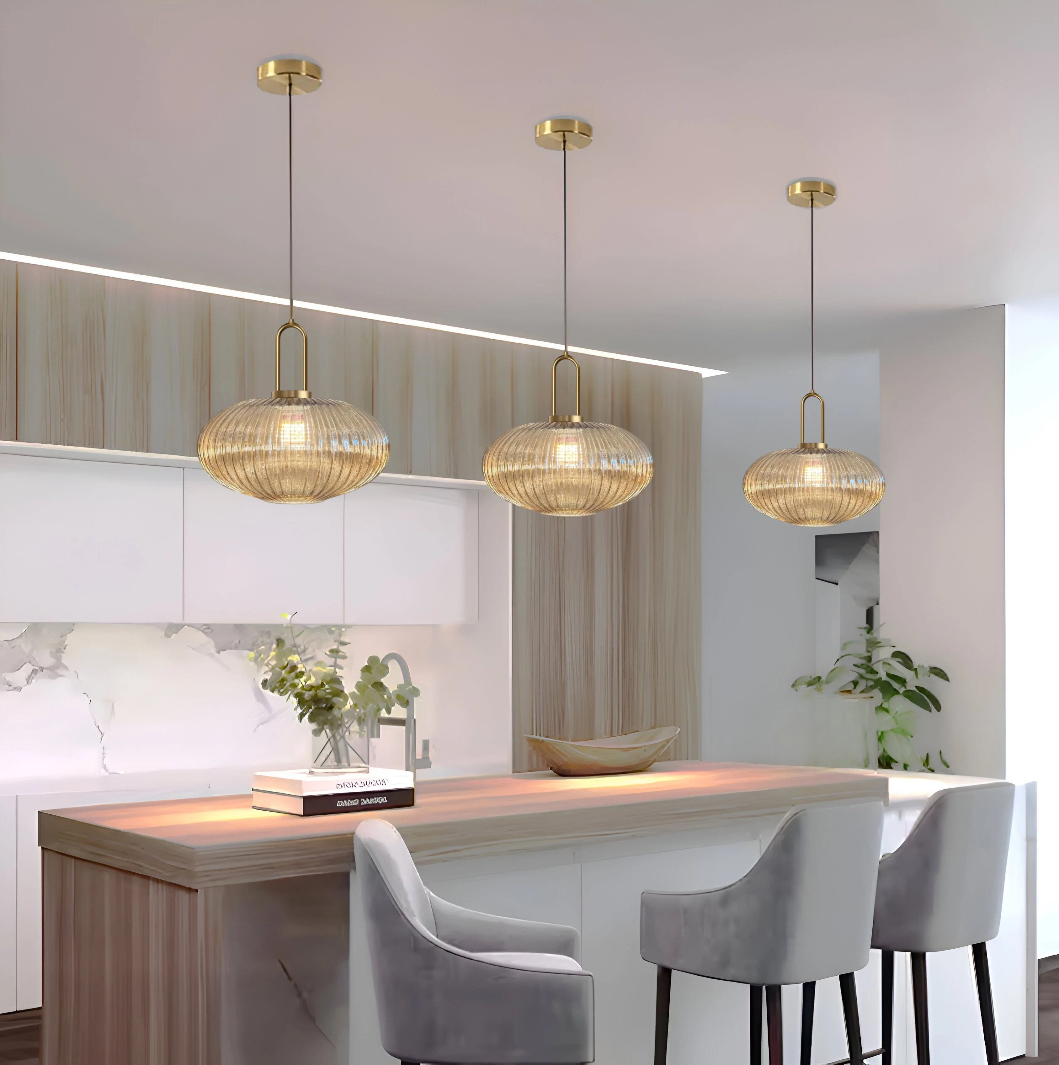 Suspension en verre | Vintage - Image 6